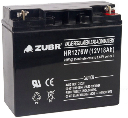 ZUBR HR 1276 W (12V, 18Ah)